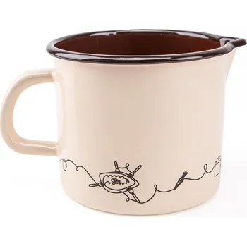 Hrnek 12cm/1L s výlevkou dekor Linea