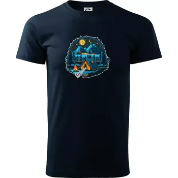 Krkonoše pod stanem - Triko extra velké (5-8XL) - 7XL ( Námořní modrá (velmi tmavá - téměř černá) )