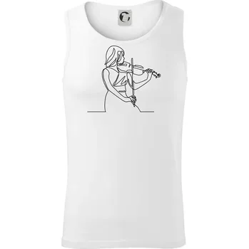 Pánské termoprádlo Houslistka jedním tahem - Tílko pánské Core - M ( Bílá )