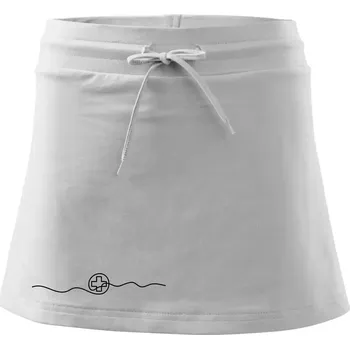 Dámská sukně Doktor jedním tahem - Sportovní sukně - two in one - M ( Bílá )