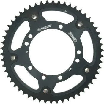Řetězová sada pro motocykl SUPERSPROX Rozeta SUPERSPROX STEALTH RST-457:54-BLK černý 54 zubů, 420