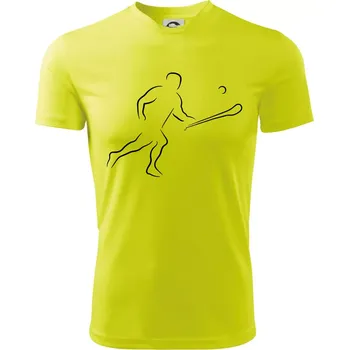 Chlapecké oblečení Hurling hráč - Dětské triko sportovní (dresovina) - 146 cm/10 let ( Neonově žlutá )