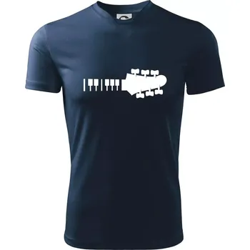 Chlapecké tričko Klávesy a kytara - Dětské triko sportovní (dresovina) - 146 cm/10 let ( Námořní modrá (velmi tmavá - téměř černá) )