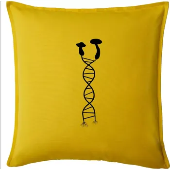 Polštář DNA houby - Polštář 50x50 - 50x50 - Pouze potah ( Žlutá )