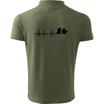 Pánská košile EKG hasiči - Polokošile pánská Pique Polo 203 - M ( Khaki )