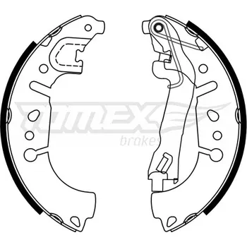 Brzdová čelist Sada brzdových čelistí, TX 23-37
