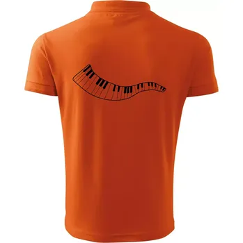 Pánská košile Klávesy vlna - Polokošile pánská Pique Polo 203 - 4XL ( Oranžová )