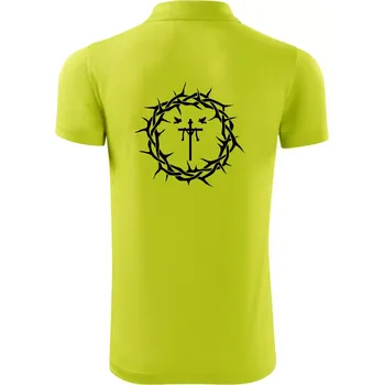 Pánská košile Jesus zmrtvýchvstání - Polokošile Victory sportovní (dresovina) - M ( Limetková )