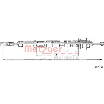 Spojkové lanko Tažné lanko, ovládání spojky, 10.3291