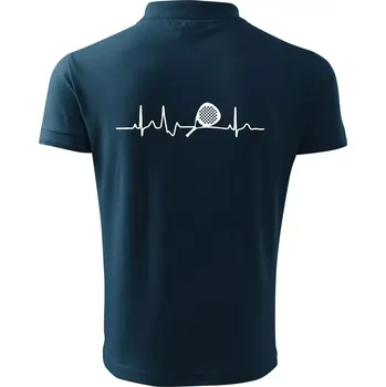 Pánská košile Ekg padel raketa - Polokošile pánská Pique Polo 203 - 4XL ( Námořní modrá (velmi tmavá - téměř černá) )