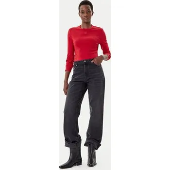 Dámská halenka HUGO Halenka Dafilomena_3 50518378 Červená Slim Fit XL