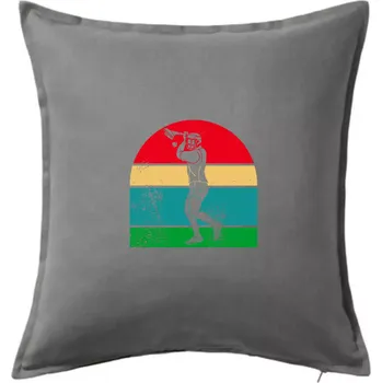 Polštář Hurling vintage - Polštář 50x50 - 50x50 - Včetně výplně ( Tmavě šedý melír )