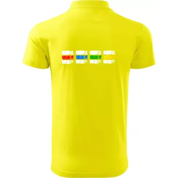 Pánská košile Turistické značky všechny - Polokošile pánská Pique Polo 203 - 4XL ( Citrónová )