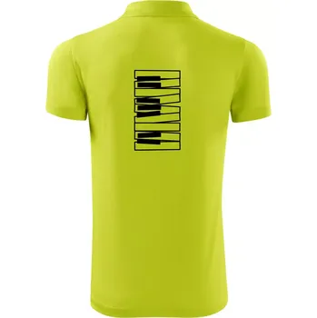 Pánská košile Klávesy svisle - Polokošile Victory sportovní (dresovina) - 3XL ( Limetková )