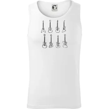 Typy kytar - Tílko pánské Core - 2XL ( Bílá )