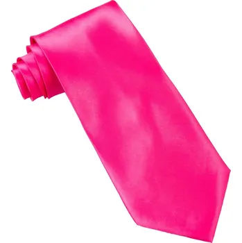 Růžová saténová párty kravata