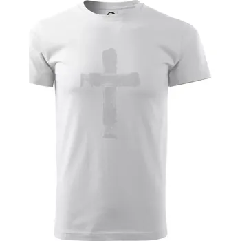 Jesus kříž štětcem - Triko extra velké (5-8XL) - 6XL ( Bílá )