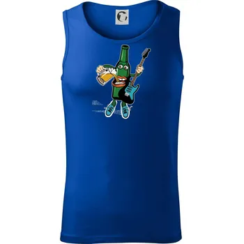 Kytarista s pivem - Tílko pánské Core - XL ( Královská modrá )