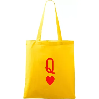 Poker Q love - Taška bavlněná - 42 x 38 cm ( Žlutá )