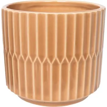 Květináč Keramický obal na květináč Sully Ø 7 cm x 7 cm oranžový