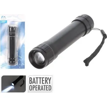 Svítilna Baterka 80 lumen 2,8x13,4 cm hliník černá