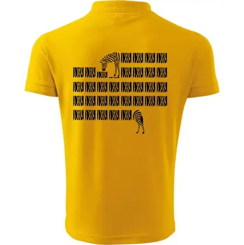 Pánská košile Zebra dlouhá - Polokošile pánská Pique Polo 203 - S ( Žlutá )