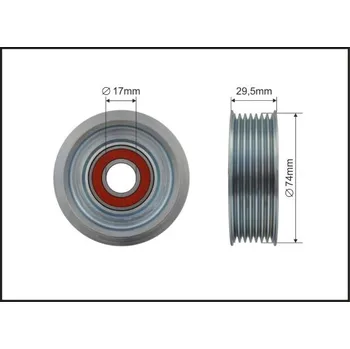 Vratna/vodici kladka, klinovy zebrovy remen, 500388