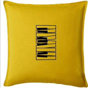 Polštář Klávesy svisle - Polštář 50x50 - 50x50 - Pouze potah ( Žlutá )
