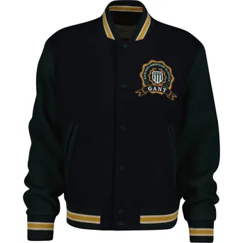 Pánská bunda BUNDA GANT WOOL MIX VARSITY JACKET EVENING BLUE