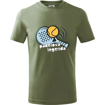 Chlapecké oblečení Padelová legenda - Tričko dětské bavlněné - 146 cm/10 let ( Khaki )