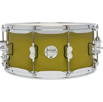 Jednotlivý buben PDP 14" x 6,5" Concept Maple Satin Olive CR HW 6.5x14 + prodloužená záruka 3 roky