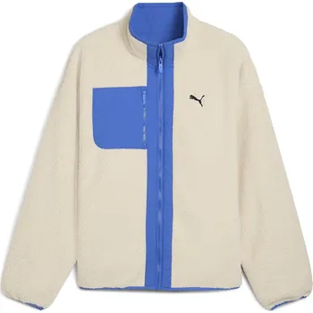 Pánská větrovka Pánská Přechodná bunda PUMA REVERSIBLE HYBRID SHERPA JACKET 68837187 – Béžová L