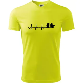 EKG hasiči - Dětské triko sportovní (dresovina) - 158 cm/12 let ( Neonově žlutá )