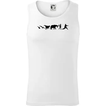 Pánské termoprádlo Bojové umění od pravěku - Tílko pánské Core - 2XL ( Bílá )