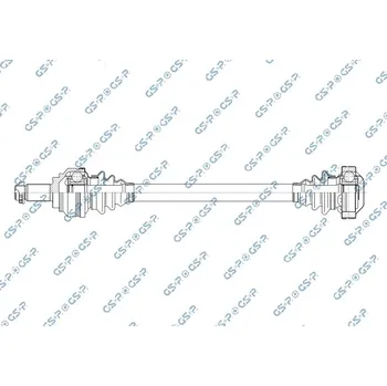 Hřídel nápravy Hnací hřídel, 205091
