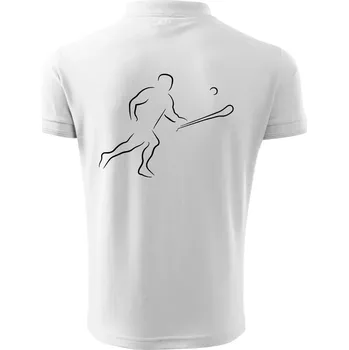 Pánská košile Hurling hráč - Polokošile pánská Pique Polo 203 - 4XL ( Bílá )
