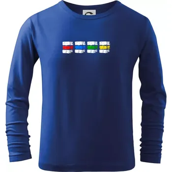 Chlapecké tričko Turistické značky všechny - Triko dětské Long Sleeve - 146 cm/10 let ( Královská modrá )