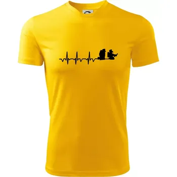 EKG hasiči - Dětské triko sportovní (dresovina) - 146 cm/10 let ( Žlutá )