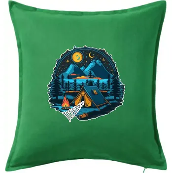 Polštář Jizerky pod stanem - Polštář 50x50 - 50x50 - Pouze potah ( Středně zelená )