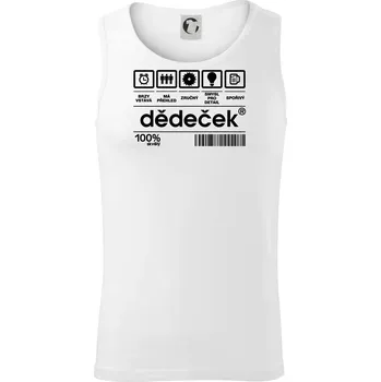 Čárový kód dědeček - Tílko pánské Core - XL ( Bílá )