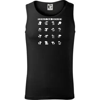 Triko na houby - Tílko pánské Core - L ( Černá )