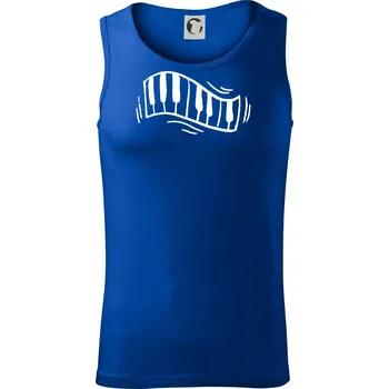 Klávesy kreslené - Tílko pánské Core - 2XL ( Královská modrá )