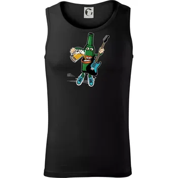 Kytarista s pivem - Tílko pánské Core - M ( Černá )