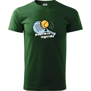 Padelová legenda - Triko extra velké (5-8XL) - 6XL ( Lahvově zelená )