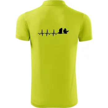 Pánská košile EKG hasiči - Polokošile Victory sportovní (dresovina) - S ( Limetková )