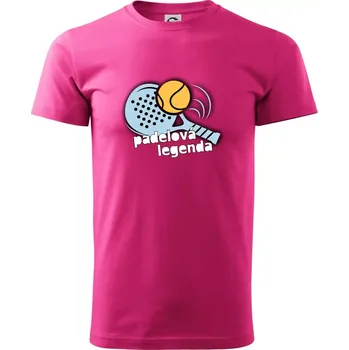 Pánská móda Padelová legenda - Klasické pánské triko vyšší gramáže - 2XL ( Purpurová )