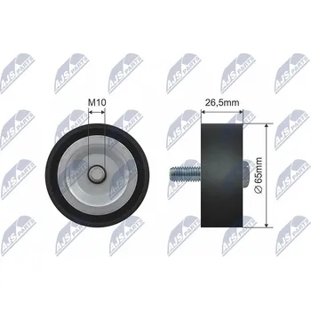Napínací kladka, žebrovaný klínový řemen, RNK-PL-029