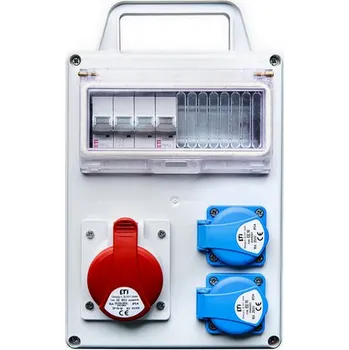 Rozvaděč Zásuvková skříň ETI EDS8D 2/1 16 B+C IP44 2x230V 1x16A/5p 001105877