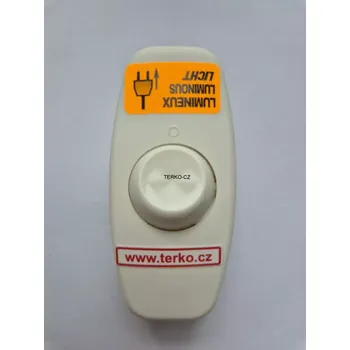 Prodlužovací kabel Šňůrový vypínač interBar, 2 pólový, podsvícený, bílý