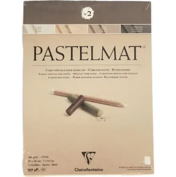 Clairefontaine Blok na pastel Pastelmat č.2 Lepený 18x24 cm 12 listů 360g/m²